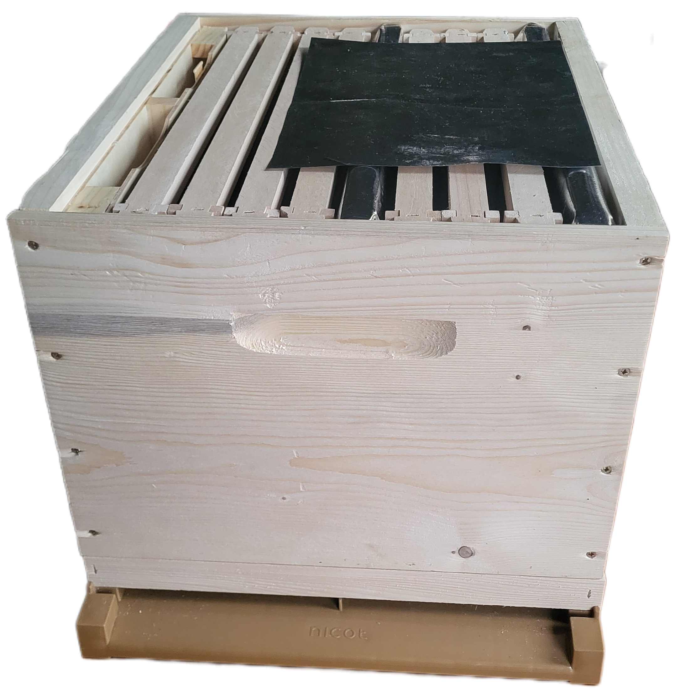 Nourrisseur cadre en bois isolé @RBC – Ruche Dadant – Image 4